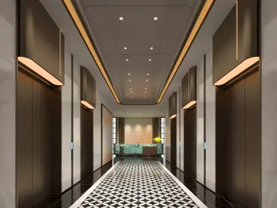 elevator room 02 3D model