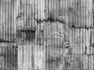 Rusted Corrugated Metal Wall Wallpaper Texture Texture