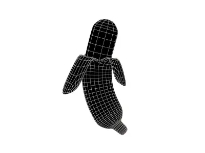 Banana v1 001 Low-poly 3D model
