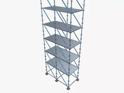 Rusted Scaffolding 3D model