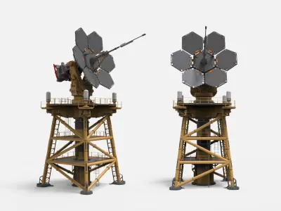 Sci-Fi antenna collection 1 3D model