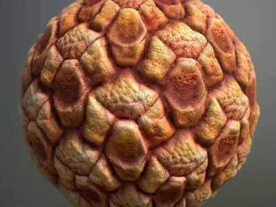 Material Skin Alien 1 Seamless PBR Texture Texture