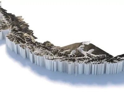 Chile Country Terrain 3D model