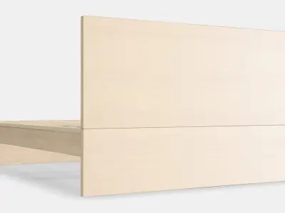 MALM Bed frame high 101 Low-poly 3D model