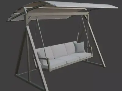 Modern Outdoor Swing 3D model