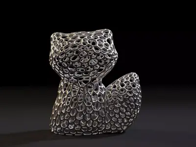 Raccoon Voronoi 3D print model