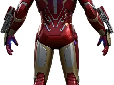 Iron Man Suit Mark XLVI Ultra-Realistic 3D Model 3D model