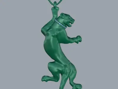 panther pendant  3D print model