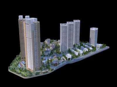 Shenzhen Merchants Shuangxi Garden 3D model