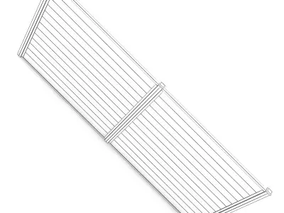 Wooden Fence 3D model