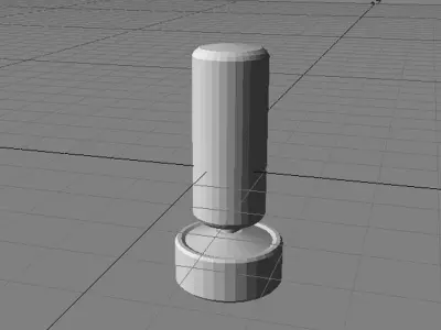 Martial-Art Training Equipment - Standing Kicking Bag 3D model