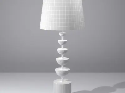 Crescent Lamp 3D model