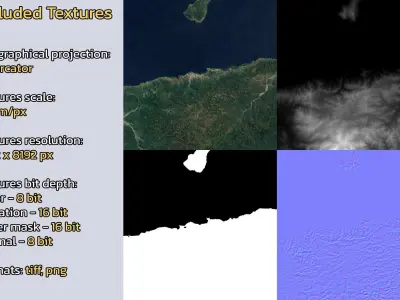 Dili Timor-Leste City Landscape 3D Model 3D model
