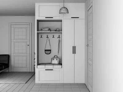 shoe closet 3D model