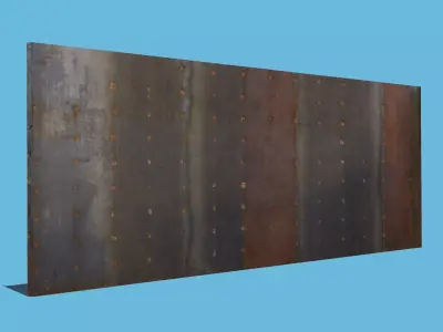 Metal Wall 3D model