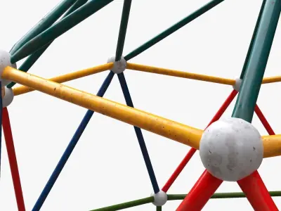 Playground climbing hemisphere 3D model