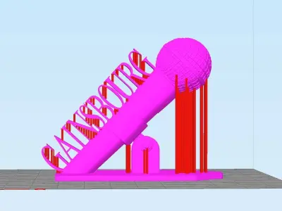 Lampe Serge Gainsbourg  et litophane  3D print model