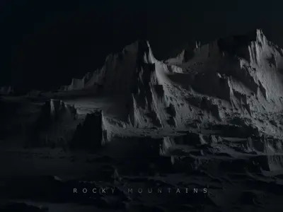 Rocky Mountains 3D model