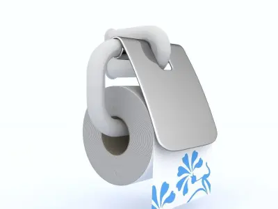 Toilet Paper 01 3D model