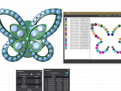 Butterfly Earring Studs  3D print model