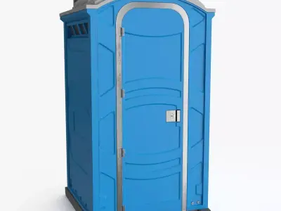 Portable Restroom Low-poly 3D model