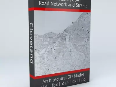 Cleveland Road Network and Streets 3D model