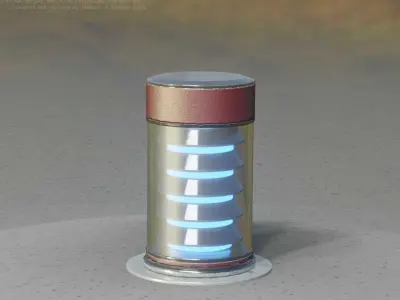 Dark Red Light-Column -3- Street-Light 9 Low-poly 3D model