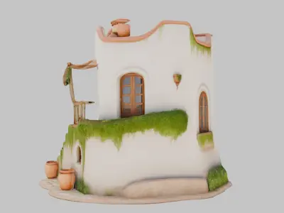 House Model Low-poly 3D model get