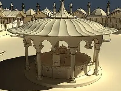 Mevlana Mosque 3D model