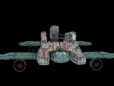 Salina V1 Huge SciFi Spaceship  3D model