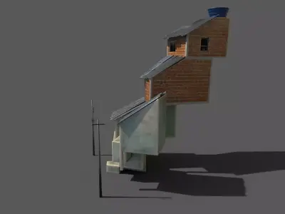 House 03 Low-poly 3D model