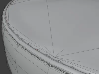 Leather Pillow 3D model