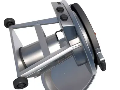 Professional Grill Cart 3D model