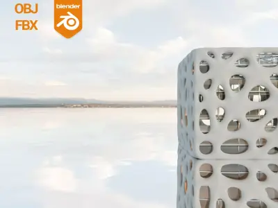 Parametric Conceptual Organic Tower  Free 3D model