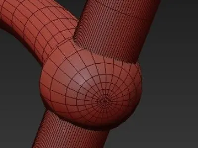 Ceiling Light with Light Tubes KARL 3D model