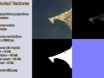 Dakar Senegal City Landscape 3D Model 3D model