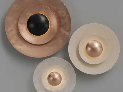  Deva Wall Light Low-poly 3D model