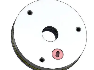 Iris mechanism for 3d printing-3DP3BLROD10A Free 3D print model