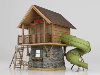 CHILDREN HUT  3D model