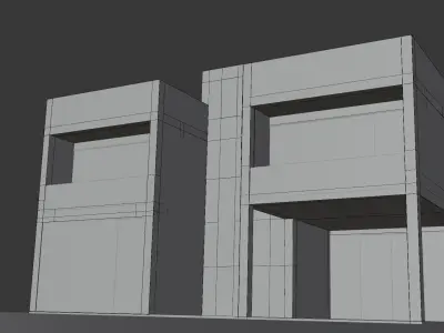 ground plus house 3D model