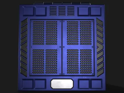 Square Portal Low-poly 3D model