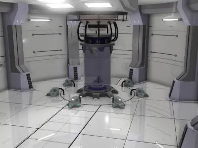 Simple Sci-fi Room  3D model