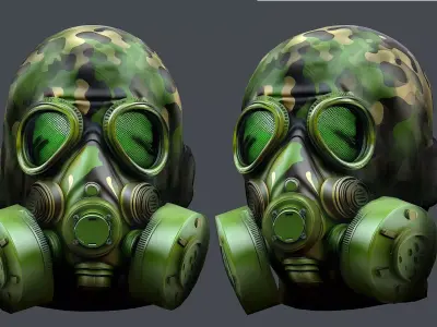 Helmet 3d model military combat Military Low-poly Low-poly 3D model