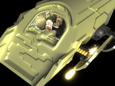 StarGate Atlantis Puddle Jumper 3D model