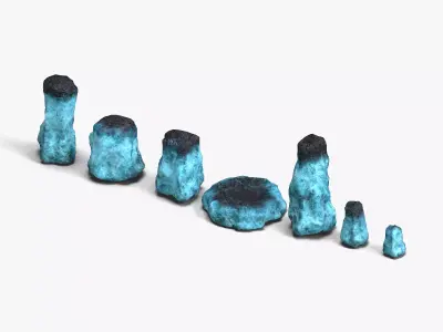 Rock Set 05 - Magic 3D model