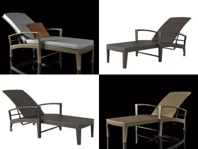 Panama Beach Chair 3D model