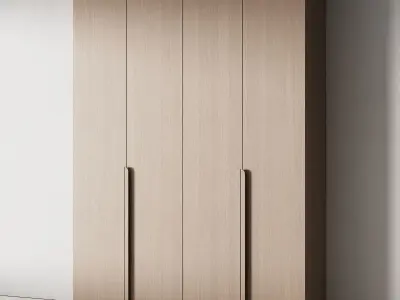 504 cabinet furniture 16 modular wardrobe cupboard 4 colors 3D model