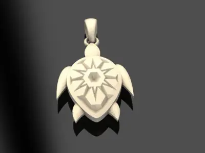 turtle pendant 3D print model