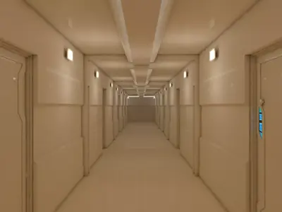 Interior Scene Low-poly 3D model