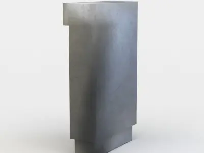 Ticket machine Low-poly 3D model